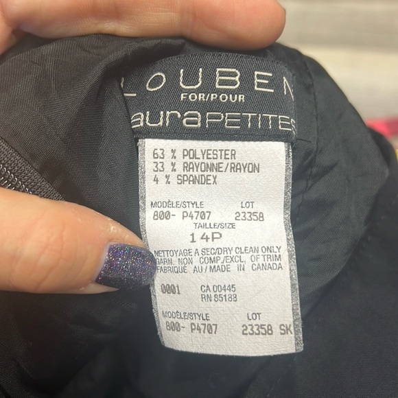 Laura black skirt size 14P - Picture 3 of 7